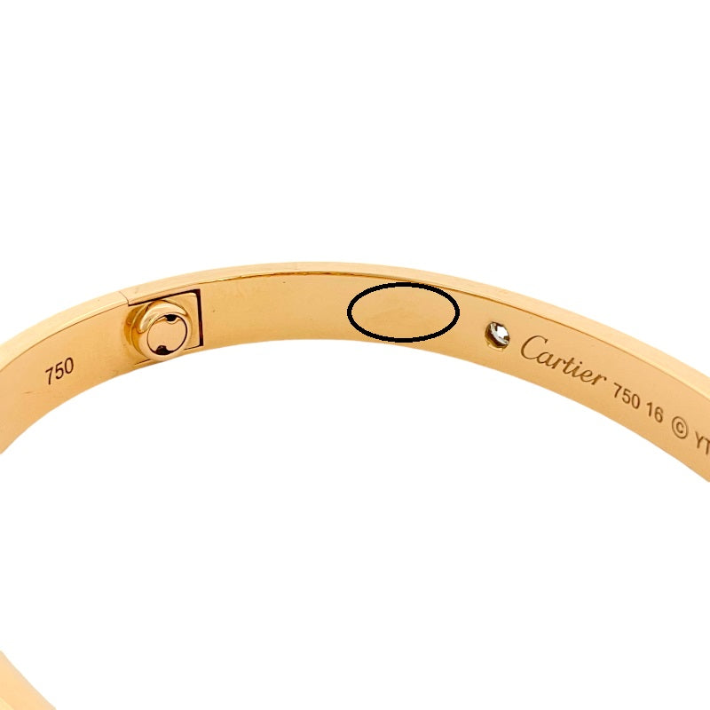 カルティエ Cartier ラブ ブレスレット 4Pダイヤモンド K18PG ダイヤモンド ジュエリー