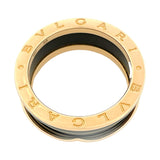 ブルガリ BVLGARI ビーゼロワン リング 2バンド K18YG セラミック ジュエリー