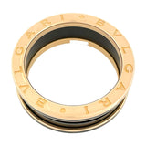 ブルガリ BVLGARI ビーゼロワン リング 2バンド K18YG セラミック ジュエリー