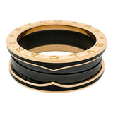 ブルガリ BVLGARI ビーゼロワン リング 2バンド K18YG セラミック ジュエリー