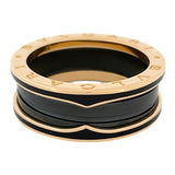 ブルガリ BVLGARI ビーゼロワン リング 2バンド K18YG セラミック ジュエリー
