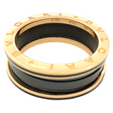 ブルガリ BVLGARI ビーゼロワン リング 2バンド K18YG セラミック ジュエリー