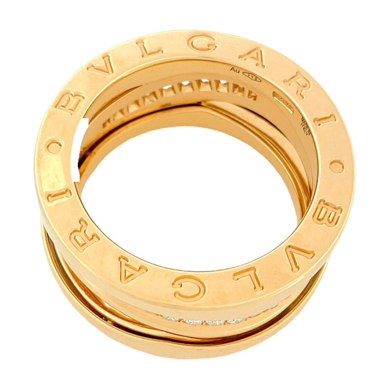 ブルガリ BVLGARI ビーゼロワン デザインレジェンド ダイヤモンドリング K18PG ダイヤモンド ジュエリー