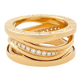 ブルガリ BVLGARI ビーゼロワン デザインレジェンド ダイヤモンドリング K18PG ダイヤモンド ジュエリー