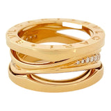 ブルガリ BVLGARI ビーゼロワン デザインレジェンド ダイヤモンドリング K18PG ダイヤモンド ジュエリー
