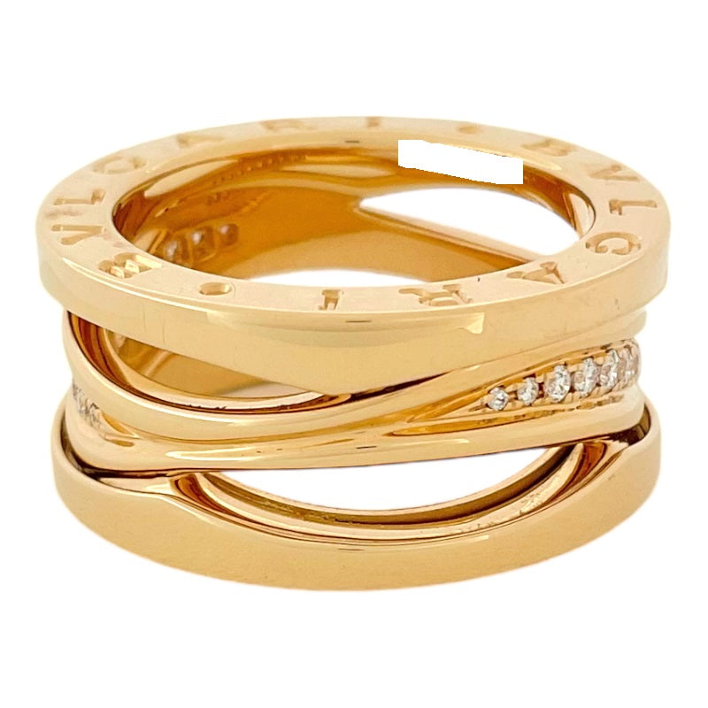ブルガリ BVLGARI ビーゼロワン デザインレジェンド ダイヤモンドリング K18PG ダイヤモンド ジュエリー