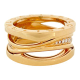 ブルガリ BVLGARI ビーゼロワン デザインレジェンド ダイヤモンドリング K18PG ダイヤモンド ジュエリー