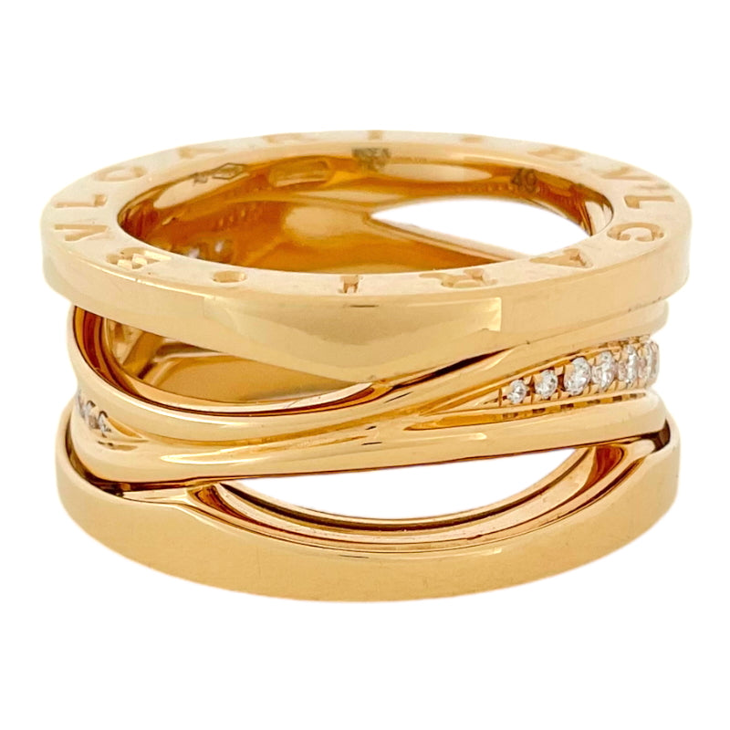 ブルガリ BVLGARI ビーゼロワン デザインレジェンド ダイヤモンドリング K18PG ダイヤモンド ジュエリー