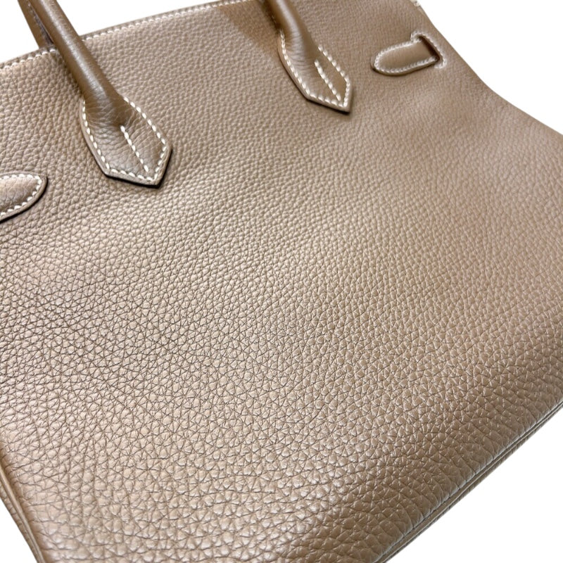 エルメス HERMES バーキン30 U刻印　(2022年製) エトゥープ　シルバー金具 トゴ レディース ハンドバッグ