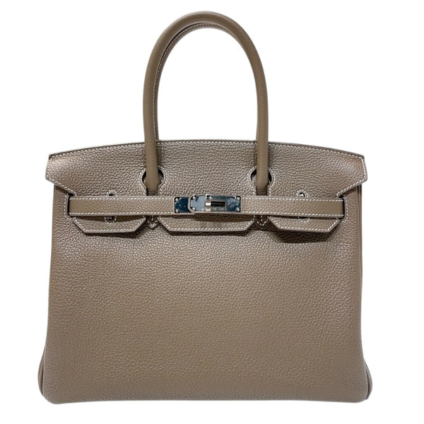 エルメス HERMES バーキン30 U刻印　(2022年製) エトゥープ　シルバー金具 トゴ レディース ハンドバッグ