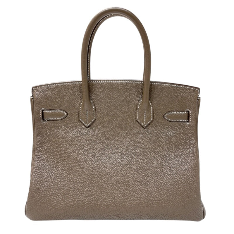 エルメス HERMES バーキン30 U刻印　(2022年製) エトゥープ　シルバー金具 トゴ レディース ハンドバッグ
