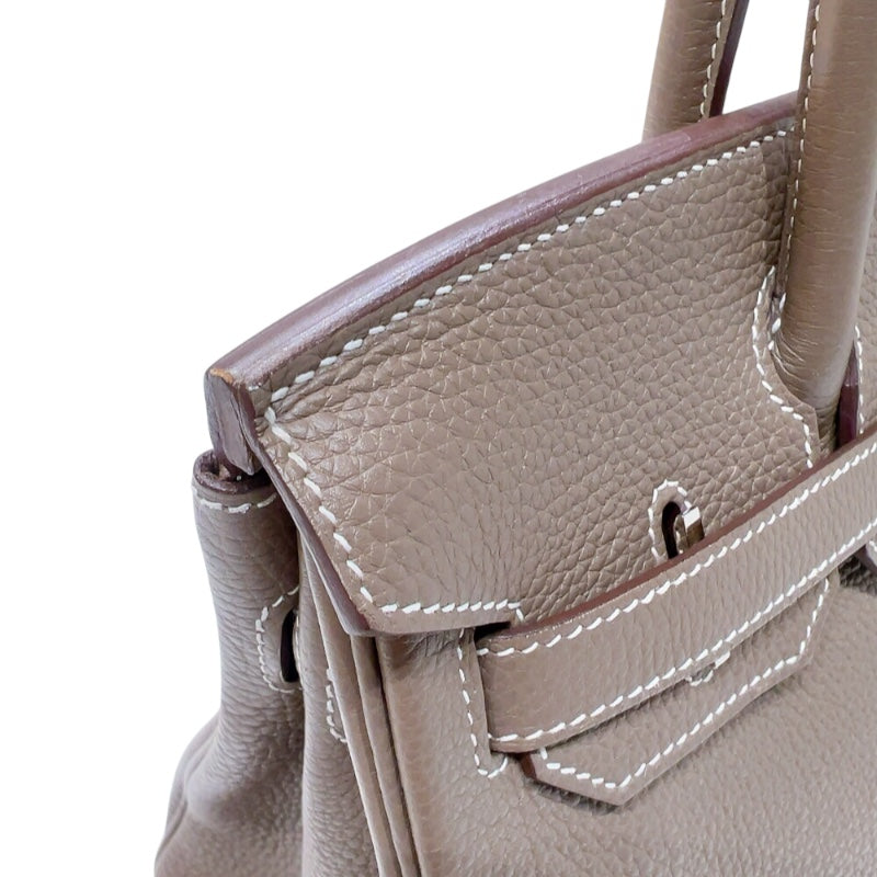 エルメス HERMES バーキン30 U刻印　(2022年製) エトゥープ　シルバー金具 トゴ レディース ハンドバッグ