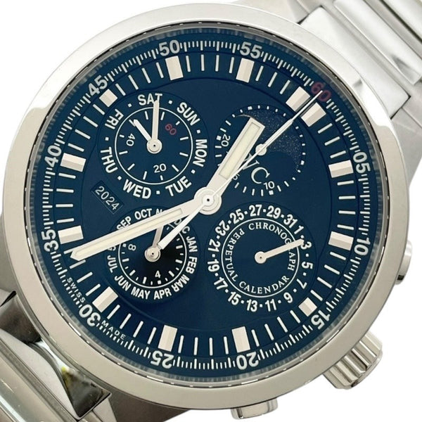 インターナショナルウォッチカンパニー IWC GST パーペチュアルカレンダー クロノグラフ IW375615 ブルー SS 自動巻き メン |  中古ブランドリユースショップ OKURA(おお蔵)