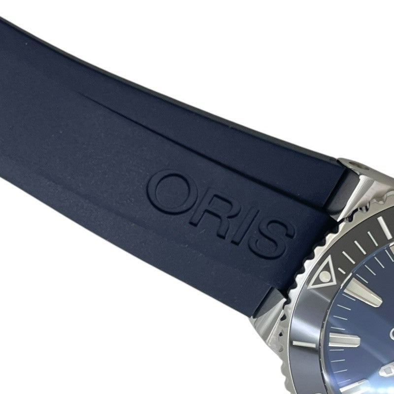 オリス ORIS アクイス デイト 01.733.7730.4135 ブルー SS/ラバーベルト メンズ 腕時計 | 中古ブランドリユースショップ  OKURA(おお蔵)