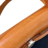 エルメス HERMES エールバッグPM □D刻 ブラック・ゴールド　シルバー金具 トワル レディース ハンドバッグ