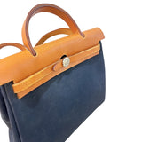 エルメス HERMES エールバッグPM □D刻 ブラック・ゴールド　シルバー金具 トワル レディース ハンドバッグ