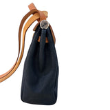 エルメス HERMES エールバッグPM □D刻 ブラック・ゴールド　シルバー金具 トワル レディース ハンドバッグ