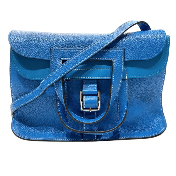 エルメス HERMES アルザン31 A刻印　(2017年製) ブルーザンジバル シルバー金具 トリヨンクレマンス レディース ショルダーバッグ