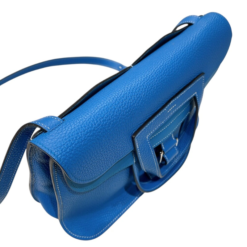 HERMES エルメス カルメン ブルーザンジバル シルバー金具【430