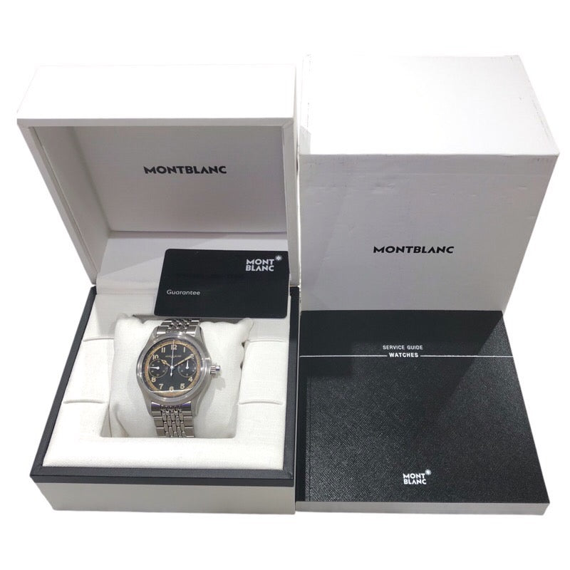 モンブラン MONT BLANC モノプッシャークロノグラフ 125582 ss メンズ 腕時計