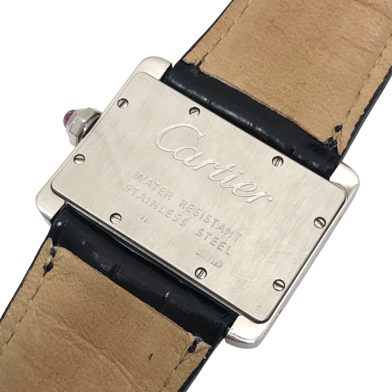 カルティエ Cartier ミニタンク ディヴァン ピンクシェル W6301455 ピンク SS レディース 腕時計