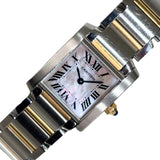 カルティエ Cartier タンクフランセーズ SM ピンクシェル W51027Q4 ピンクシェル PG/SS レディース 腕時計