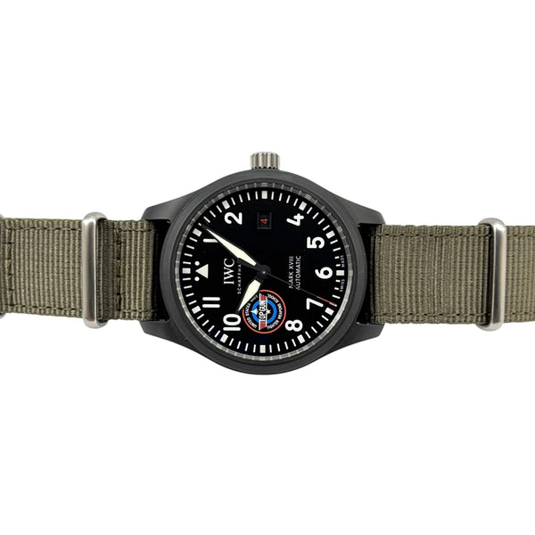 インターナショナルウォッチカンパニー IWC パイロットウォッチ マーク18 トップガン""SFTI""  IW324711 ブラック Ti/セラミック/純正ベルト/純正尾錠 メンズ 腕時計