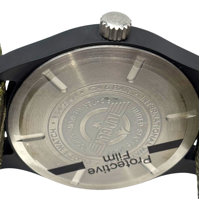 インターナショナルウォッチカンパニー IWC パイロットウォッチ マーク18 トップガン""SFTI""  IW324711 ブラック Ti/セラミック/純正ベルト/純正尾錠 メンズ 腕時計