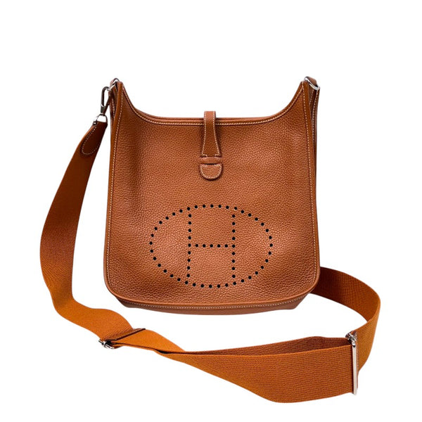 エルメス HERMES エヴリン3 PM ゴールド シルバー金具 トリヨン レディース ショルダーバッグ