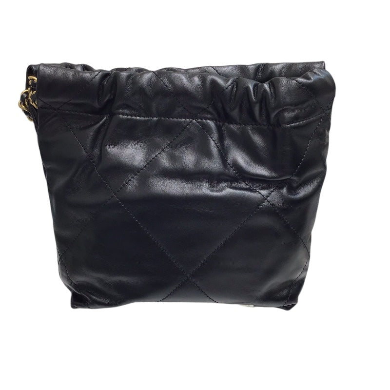 CHANEL シャネル 37サイズ 黒 レザー ブーツ ターンロック