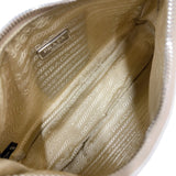 プラダ PRADA Re-Edition 2005 バッグ 1BH204 ホワイト　シルバー金具 ナイロン レディース ショルダーバッグ