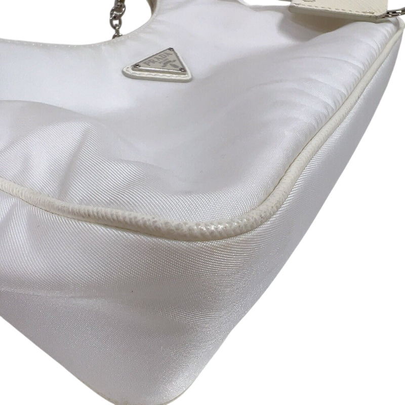 プラダ PRADA Re-Edition 2005 バッグ 1BH204 ホワイト シルバー