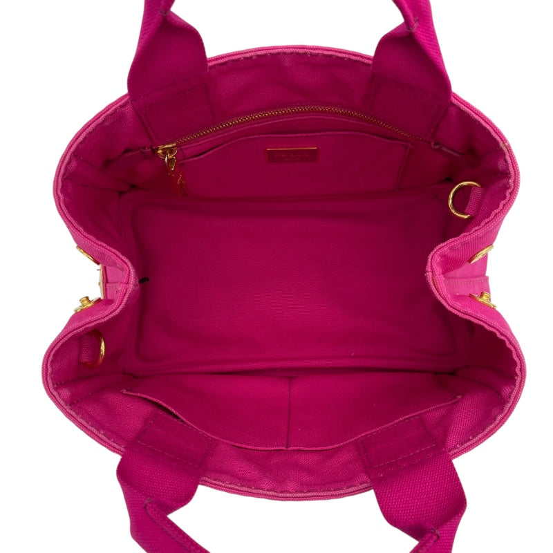 プラダ PRADA カナパXXS B2439G ピンク キャンバス レディース トートバッグ