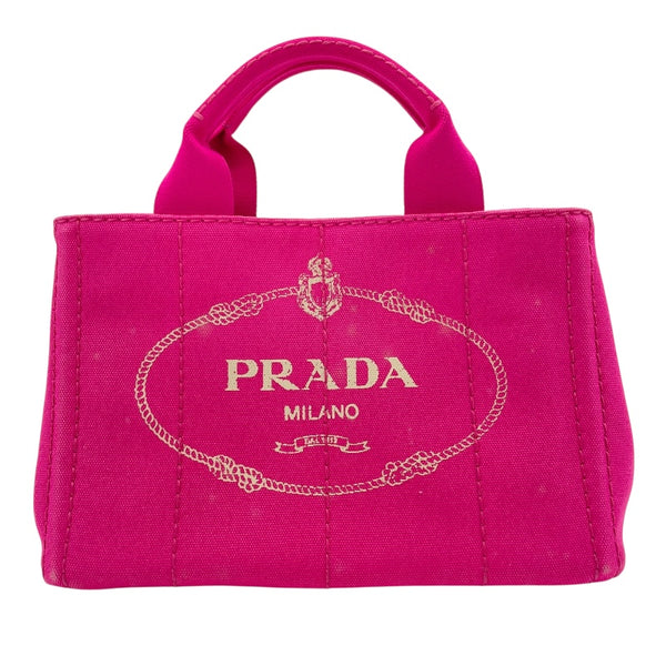 プラダ PRADA カナパXXS B2439G ピンク キャンバス レディース トートバッグ