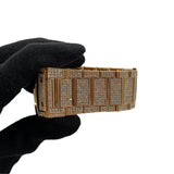 ウブロ HUBLOT クラシックフュージョン キングゴールド ブレスレット フルパヴェ 511.OX.9010.OX.3704 K18PG 自動巻き メンズ 腕時計