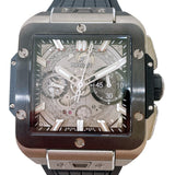 ウブロ HUBLOT スクエア・バン ウニコ チタニウム セラミック 821.NM.0170.RX チタン/セラミック メンズ 腕時計