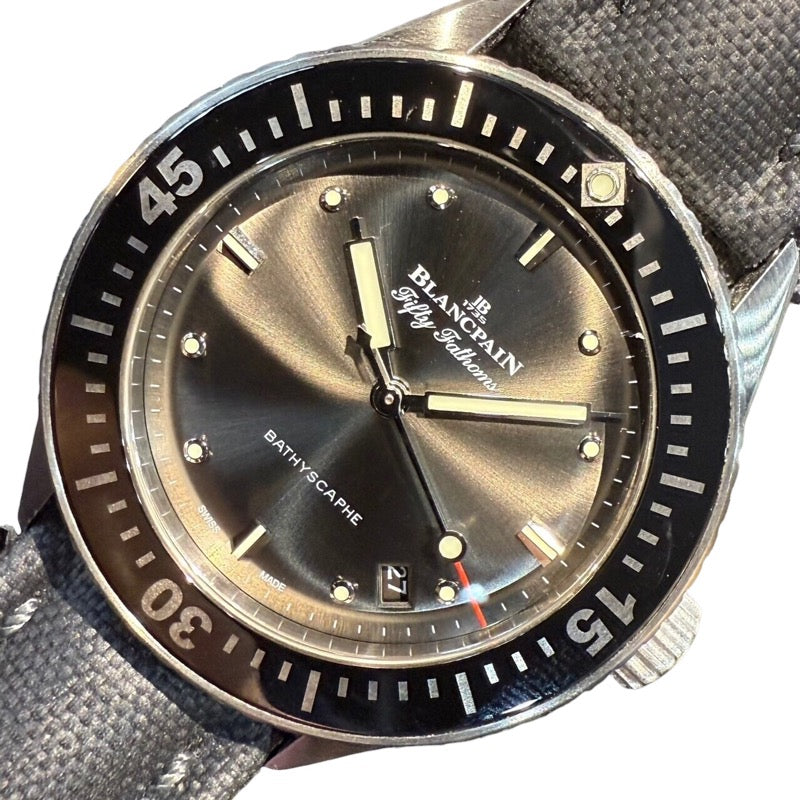 ブランパン BLANCPAIN フィフティファゾムス パチスカーフ 5100B-1110-B52A ステンレススチール メンズ 腕時計
