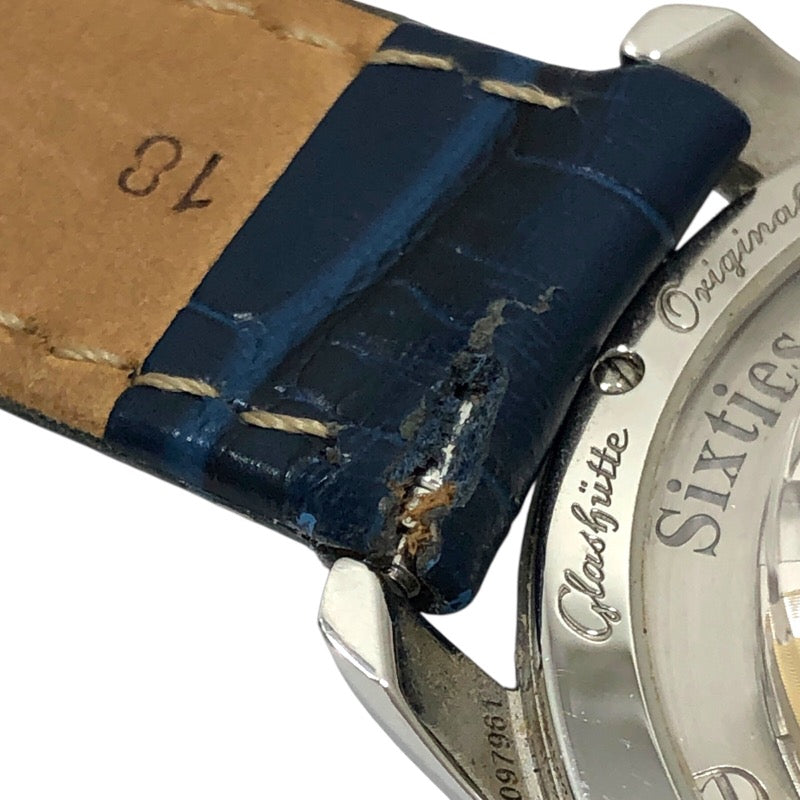 グラスフュッテ・オリジナル GLASHUTTE ORIGINAL セネタ シックスティーンズ W1-39-52-06-02-04 ガルバニックブルー SS 自動巻き メンズ 腕時計