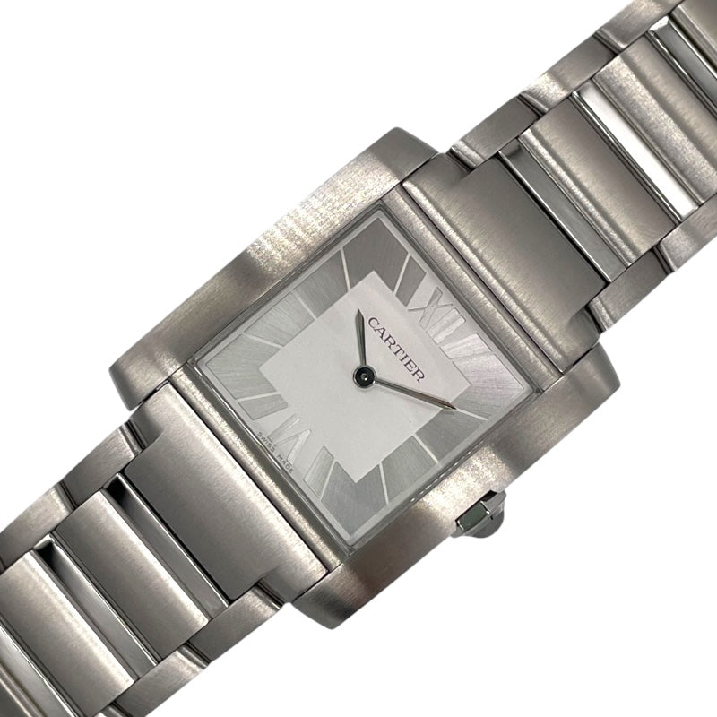 カルティエ Cartier タンクフランセーズ MM 日本限定 WSTA0086 シルバー SS クオーツ ユニセックス 腕時計