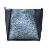 ステラ・マッカートニー STELLA McCARTNEY ロゴショルダーバッグ エコレザー・フェルト レディース ショルダーバッグ