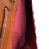 エルメス HERMES エールバッグジップMM □O刻印 ヴォワドゥローズ　シルバー金具  トワル レディース ショルダーバッグ