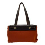 エルメス HERMES エールバッグカバス □I刻 オレンジ ゴールド金具 トワル/レザー レディース ショルダーバッグ
