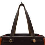 エルメス HERMES エールバッグカバス □I刻 オレンジ ゴールド金具 トワル/レザー レディース ショルダーバッグ