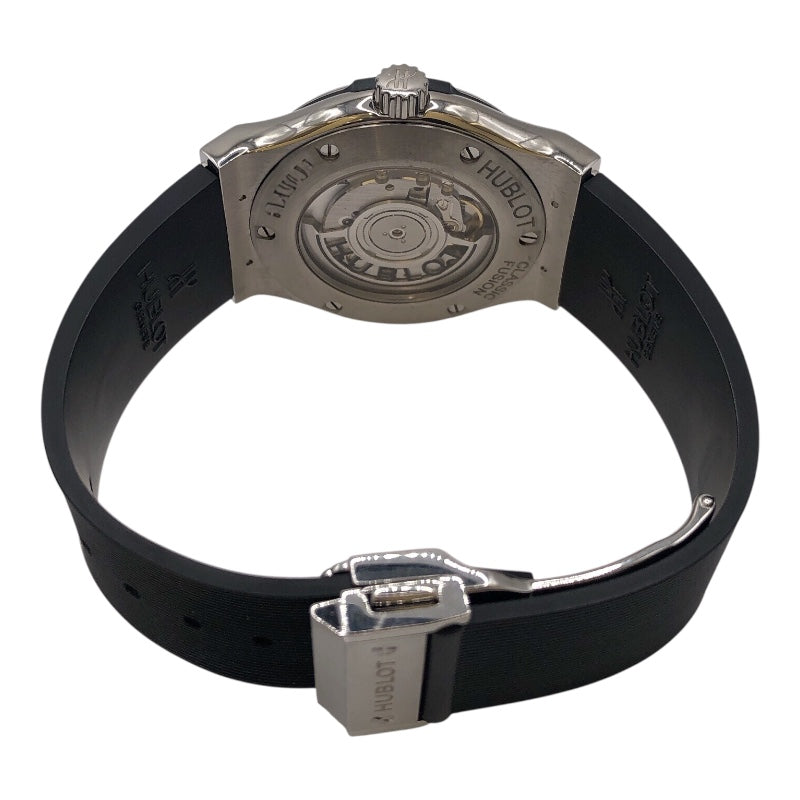 ウブロ HUBLOT クラシックフュージョン チタニウム　ブラックシャイニー 542.NX.1270.RX チタン メンズ 腕時計