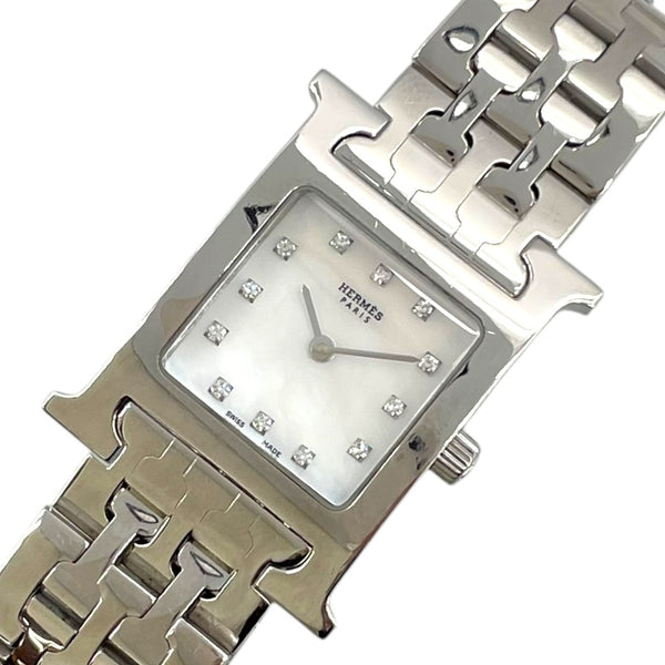エルメス HERMES Hウォッチ HH1.210 オレンジ SS クオーツ レディース 腕時計
