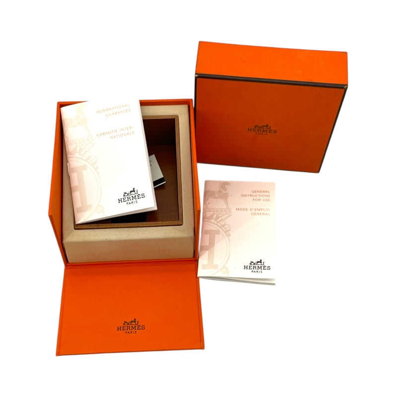 エルメス HERMES Hウォッチ HH1.210 オレンジ SS クオーツ レディース 腕時計