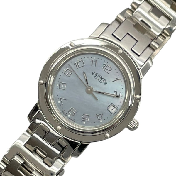 エルメス HERMES クリッパー ブルーシェル CL4.210 ブルー SS