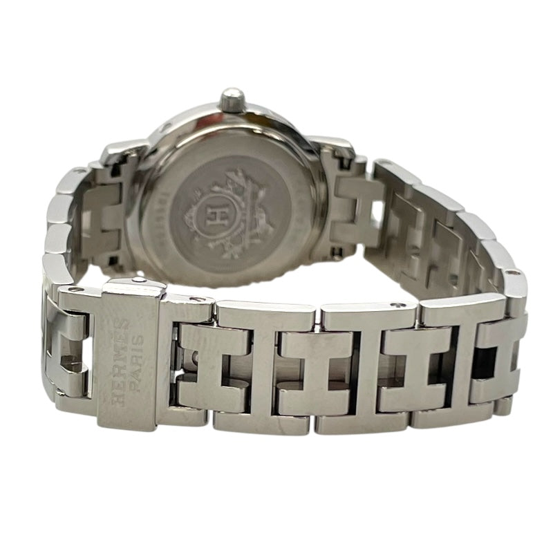 エルメス HERMES クリッパー　ブルーシェル CL4.210 ブルー SS レディース 腕時計