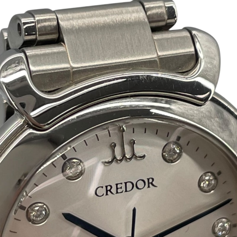 セイコー SEIKO CREDOR リネアルクス GSAS935 ホワイト SS 自動巻き レディース 腕時計