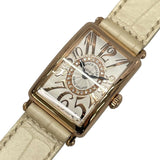 フランク・ミュラー FRANCK MULLER ロングアイランド レリーフダイヤモンド 902QZRELCD1R ホワイト K18PG クオーツ レディース 腕時計